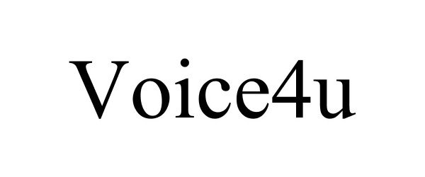 Trademark Logo VOICE4U