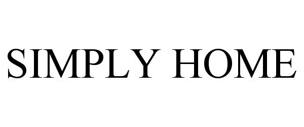 Trademark Logo SIMPLY HOME