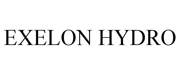 Trademark Logo EXELON HYDRO