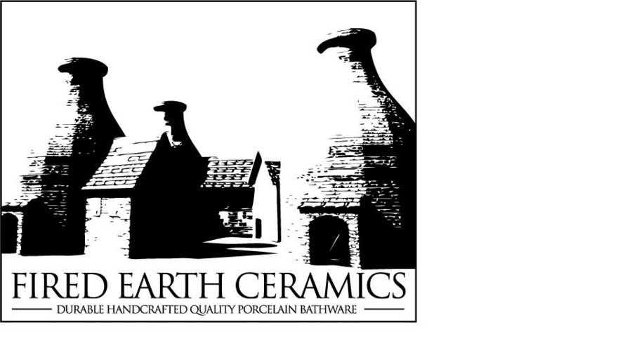Trademark Logo FIRED EARTH CERAMICS DURABLE HANDCRAFTED QUALITY PORCELAIN BATHWARE