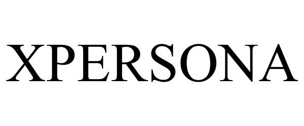 Trademark Logo XPERSONA