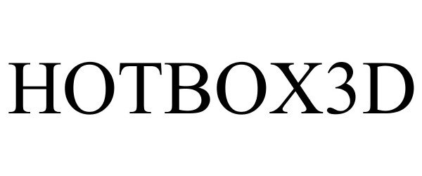 Trademark Logo HOTBOX3D