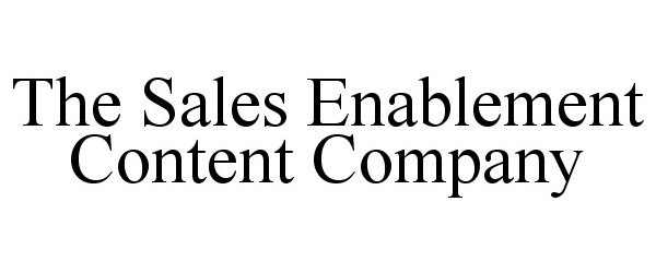  THE SALES ENABLEMENT CONTENT COMPANY