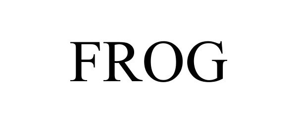Trademark Logo FROG