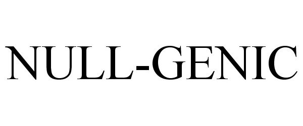 Trademark Logo NULL-GENIC