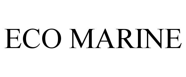 Trademark Logo ECO MARINE