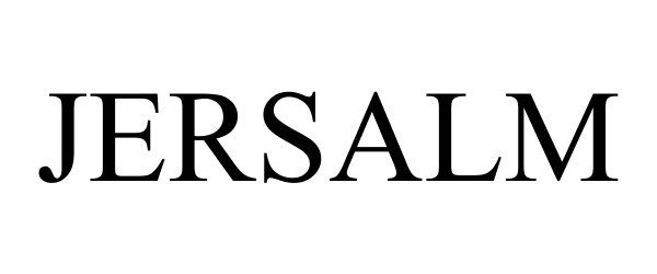 Trademark Logo JERSALM