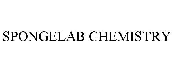 Trademark Logo SPONGELAB CHEMISTRY