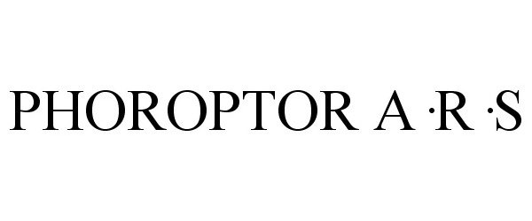 Trademark Logo PHOROPTOR AÂ·RÂ·S