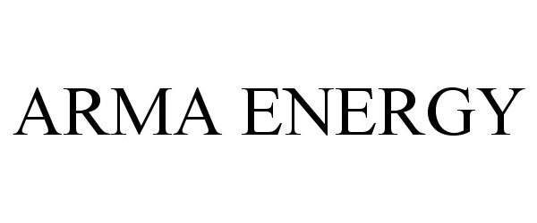 Trademark Logo ARMA ENERGY