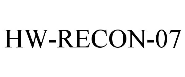 Trademark Logo HW-RECON-07