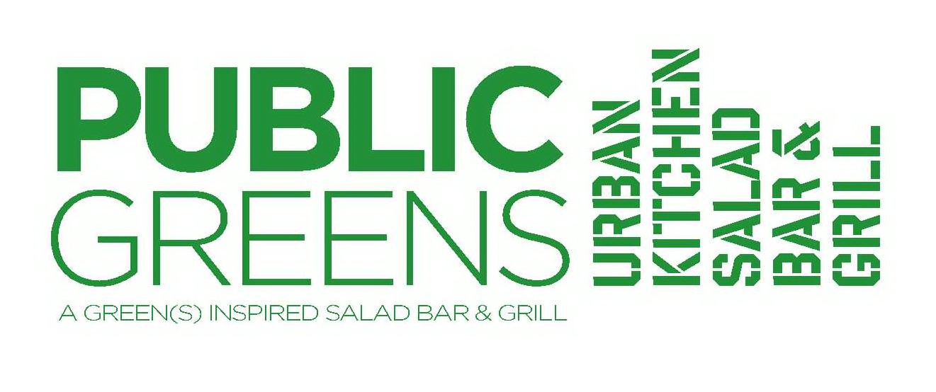 Trademark Logo PUBLIC GREENS A GREEN(S) INSPIRED SALAD BAR &amp; GRILL URBAN KITCHEN SALAD BAR &amp; GRILL
