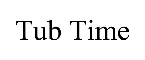 Trademark Logo TUB TIME