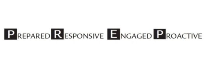 Trademark Logo PREPARED RESPONSIVE ENGAGED PROACTIVE
