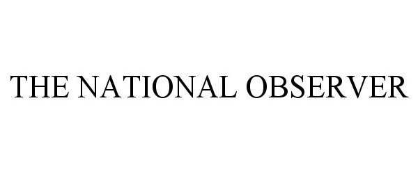 THE NATIONAL OBSERVER