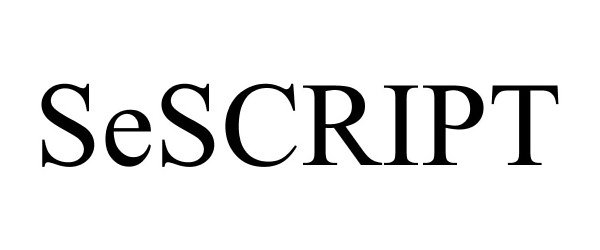 Trademark Logo SESCRIPT