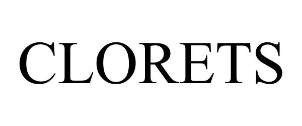 Trademark Logo CLORETS