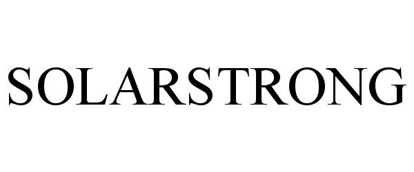 Trademark Logo SOLARSTRONG