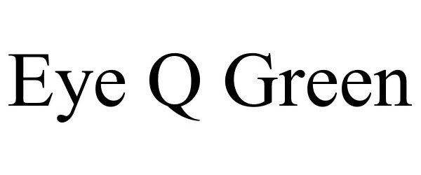 Trademark Logo EYE Q GREEN