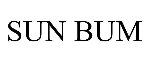 Trademark Logo SUN BUM