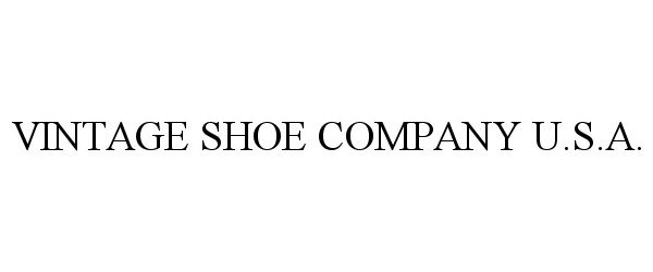  VINTAGE SHOE COMPANY U.S.A.