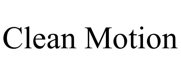 Trademark Logo CLEAN MOTION