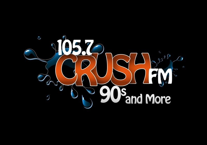 Trademark Logo 105.7 CRUSH FM 90S AND MORE