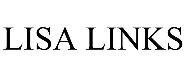 Trademark Logo LISA LINKS