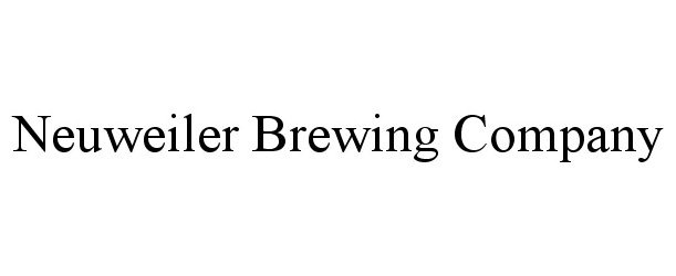 Trademark Logo NEUWEILER BREWING COMPANY