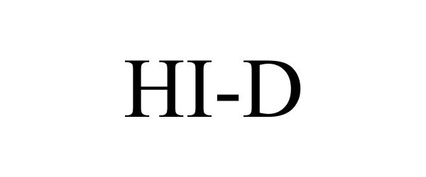 Trademark Logo HI-D