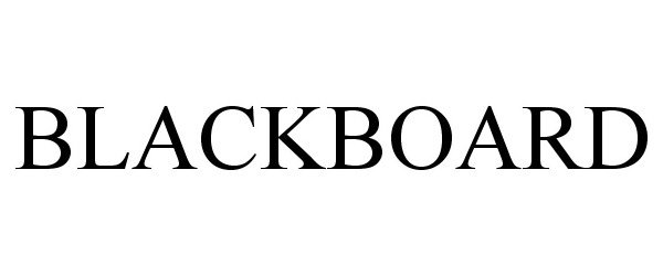 Trademark Logo BLACKBOARD