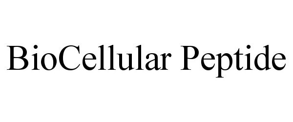 Trademark Logo BIOCELLULAR PEPTIDE