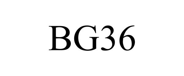 Trademark Logo BG36