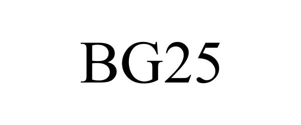Trademark Logo BG25