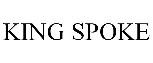 Trademark Logo KING SPOKE