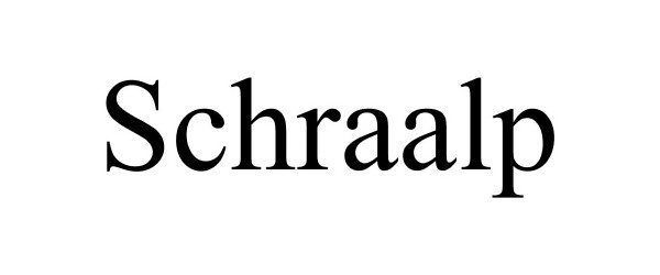 Trademark Logo SCHRAALP