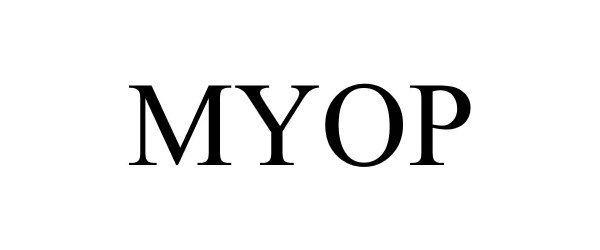 Trademark Logo MYOP