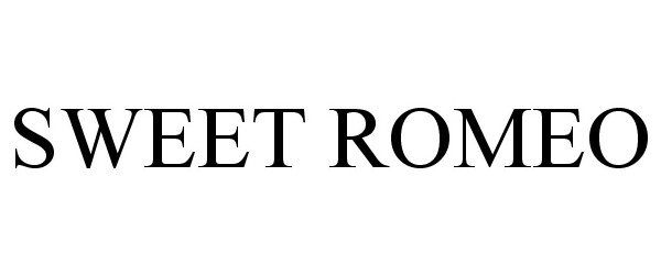 Trademark Logo SWEET ROMEO