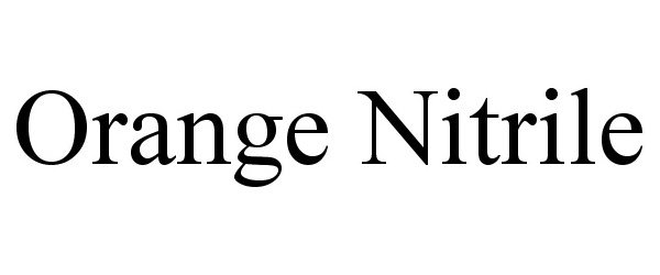 Trademark Logo ORANGE NITRILE