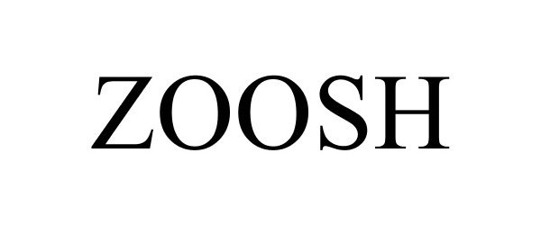 Trademark Logo ZOOSH