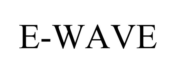 Trademark Logo E-WAVE