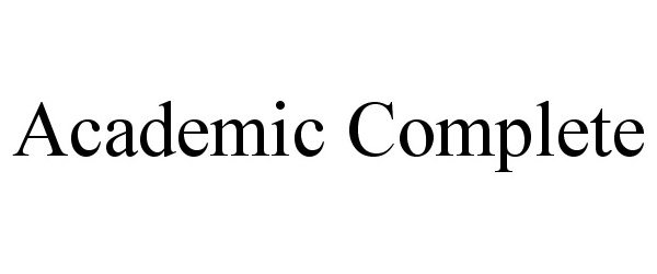 Trademark Logo ACADEMIC COMPLETE