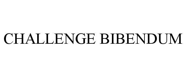 Trademark Logo CHALLENGE BIBENDUM