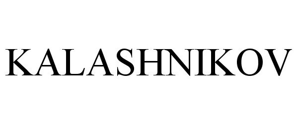 Trademark Logo KALASHNIKOV