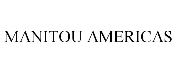 Trademark Logo MANITOU AMERICAS