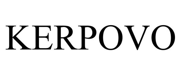 Trademark Logo KERPOVO