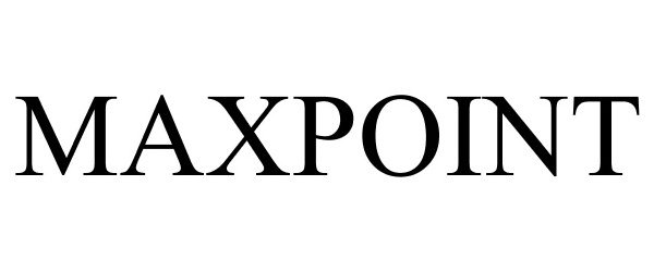 Trademark Logo MAXPOINT