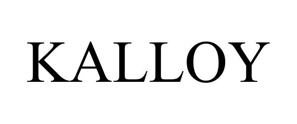 Trademark Logo KALLOY