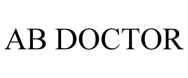 Trademark Logo AB DOCTOR