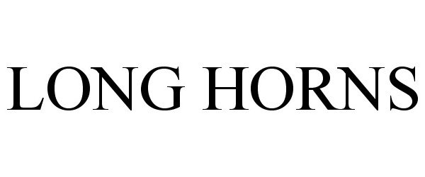 Trademark Logo LONG HORNS